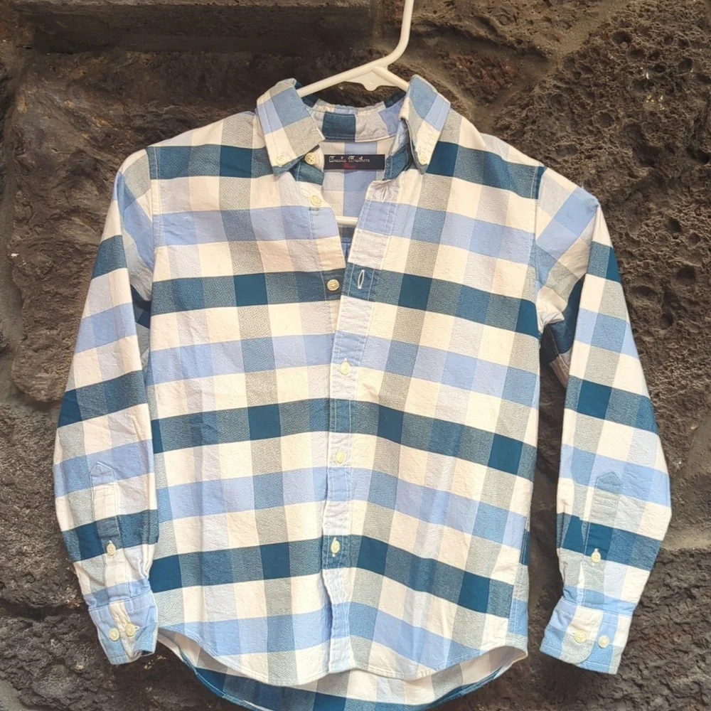 Brooks Brothers Blue and White Checkered Shirt - Picture 2 of 7